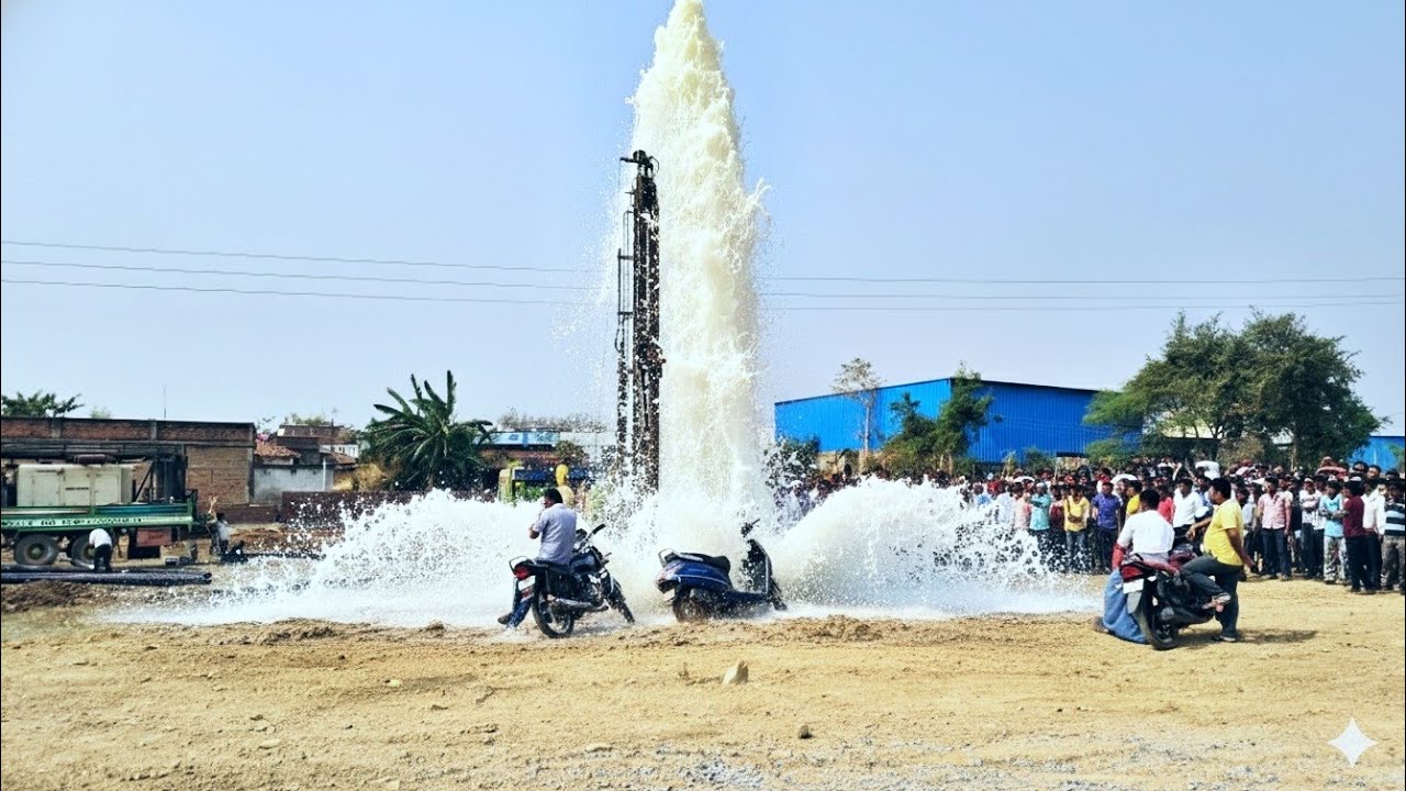 Borewell Drilling - Dangerous Water at 90 Feet | 20 HP Motor | Complete Boring Guide