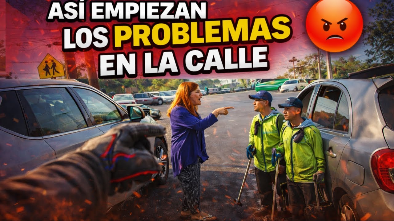 Le aventaron la camioneta y sacó algo de su bolsa 😱