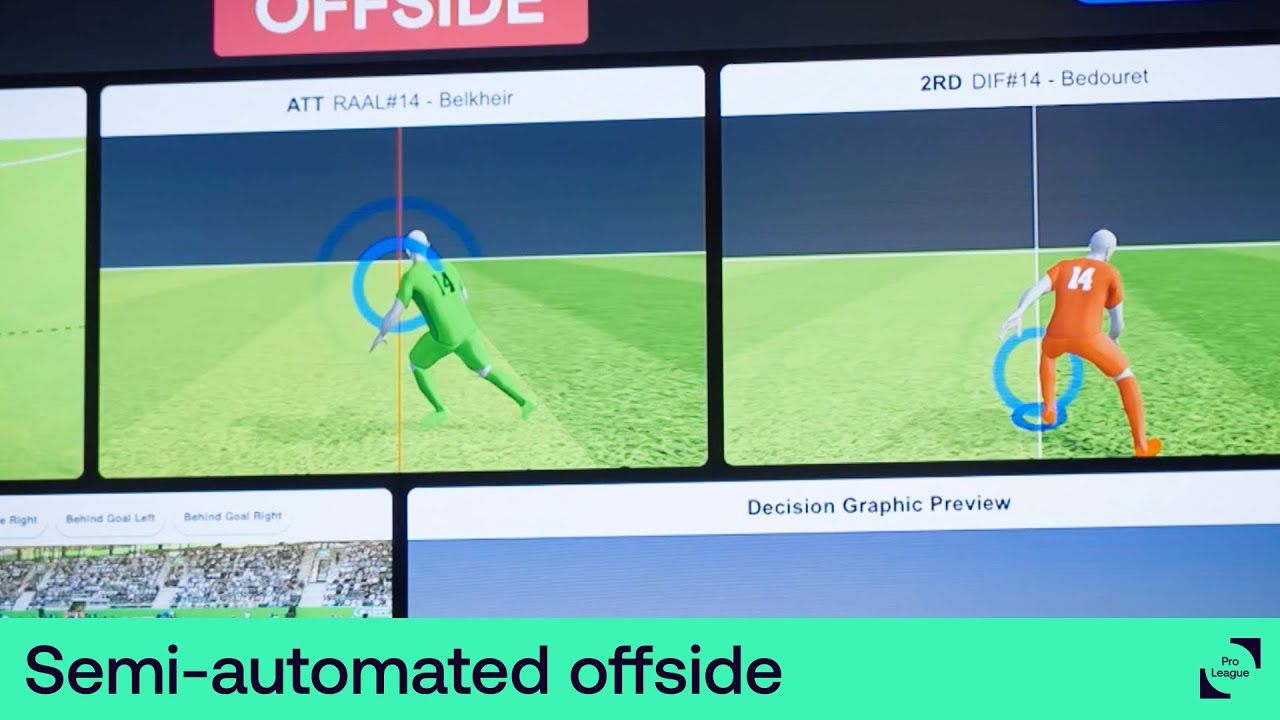 Pro League introduces semi-automated offside line [NL]