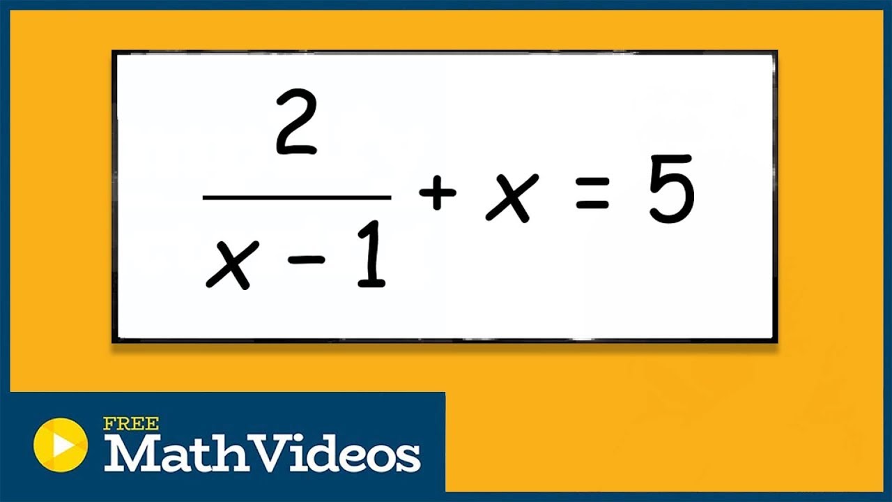 Solve a rational equation with the quadratic formula