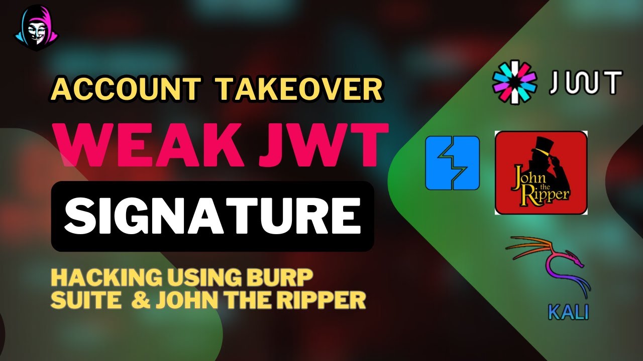 Account Takeover due to Weak JWT Token signature | Burp Suite & John The Ripper | @itspyguru