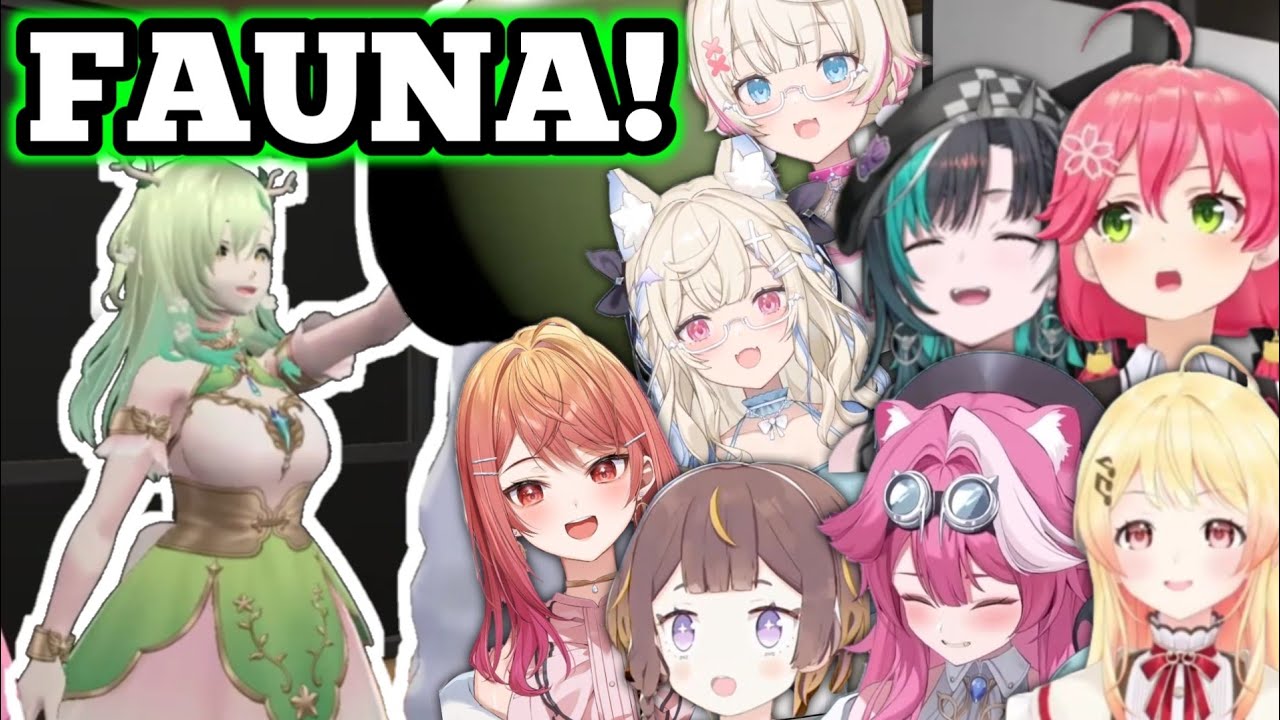 Hololive Members Reaction Seeing FAUNA and the Saplings in Holo8【Hololive】