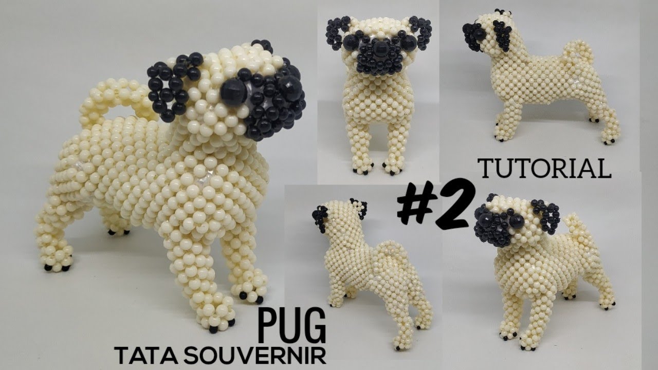 How to Bead Pug Part 2/Tutorial manik manik/DIY/Beadcraft