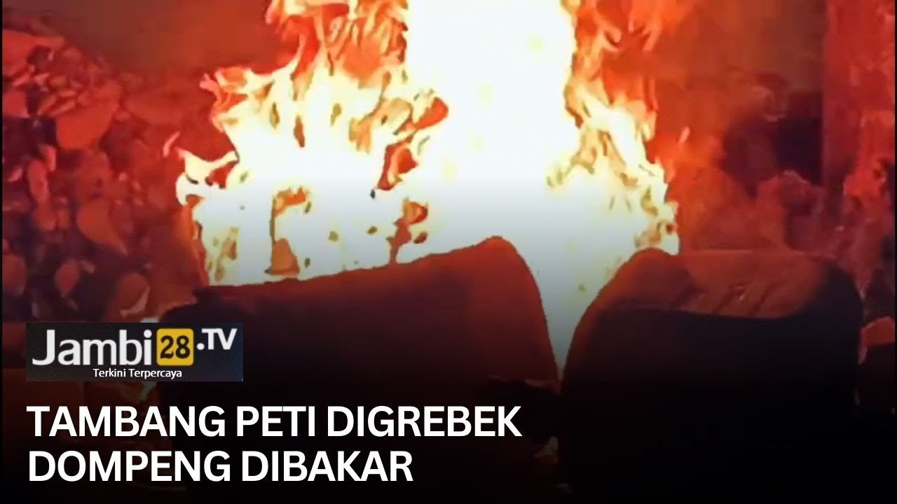 Razia Tambang PETI di Bungo, 2 Alat Berat Disita Dompeng Dibakar