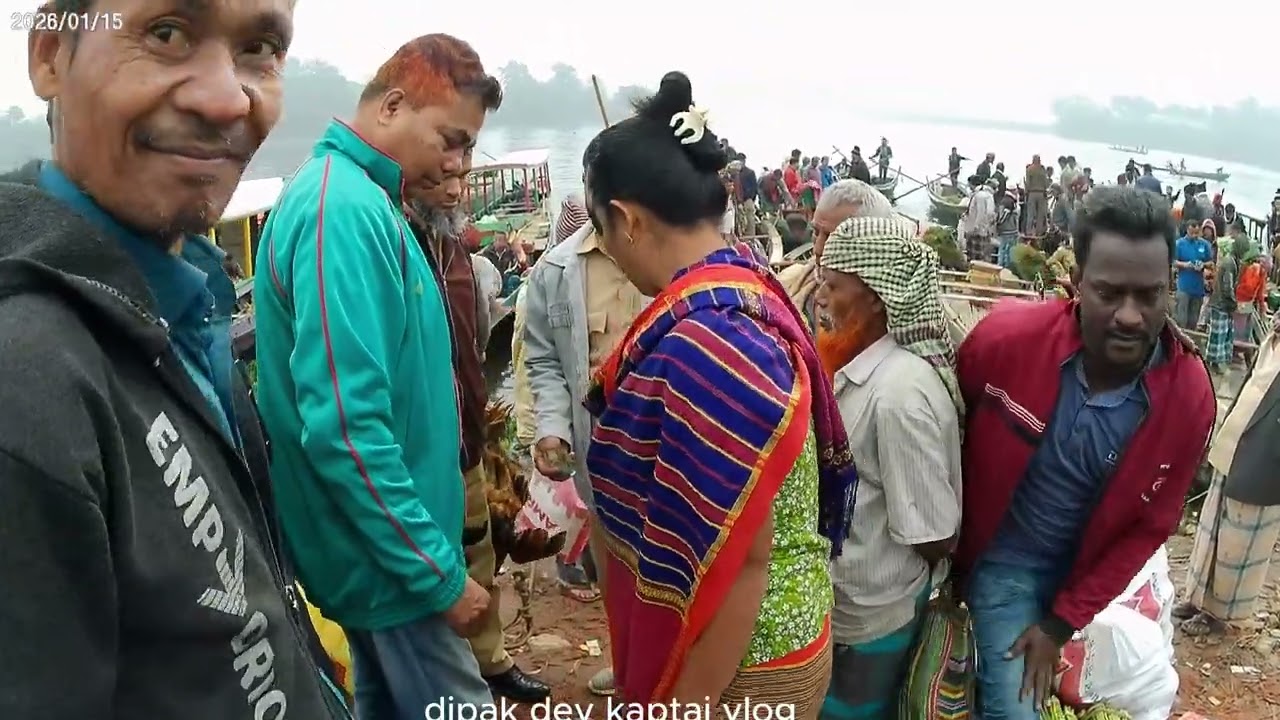 শুভ সকাল। আজ শনিবার। ফেরিঘাট খুবই বীর। পাহাড়ীরা কেনাকাটার জন্য চলে আসছে। #kaptai #fypシ