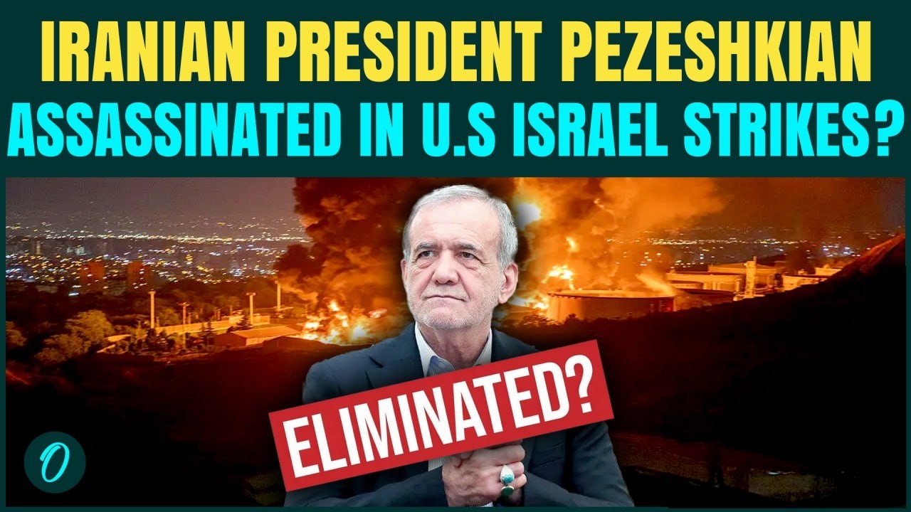 Iran’s Pezeshkian ELIMINATED? US-Israel KILL Iranian Prez? IRGC HQ, Khamenei’s Palace ATTACKED