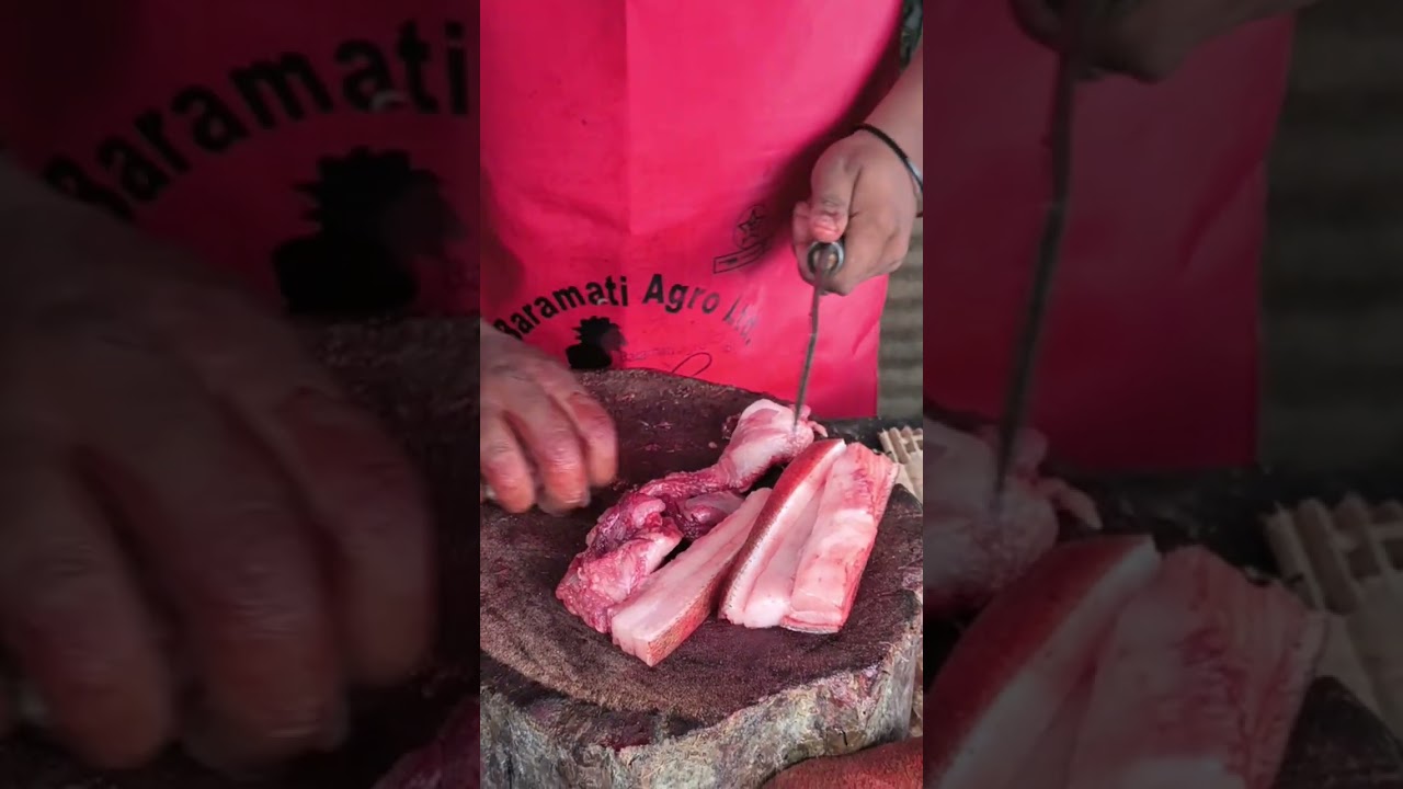 fatty pork one size pies cutting 