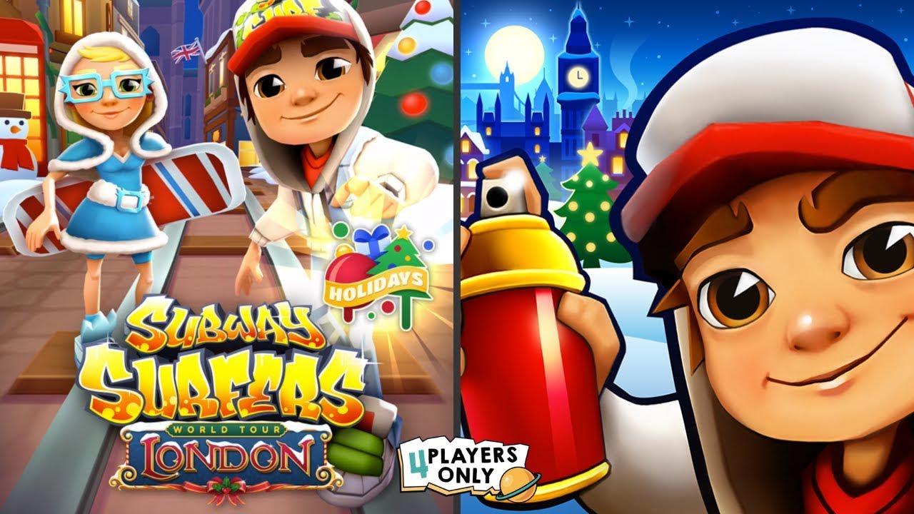 Subway Surfers | Winter holiday in LONDON: JAKE Vs  ELF TRICKY