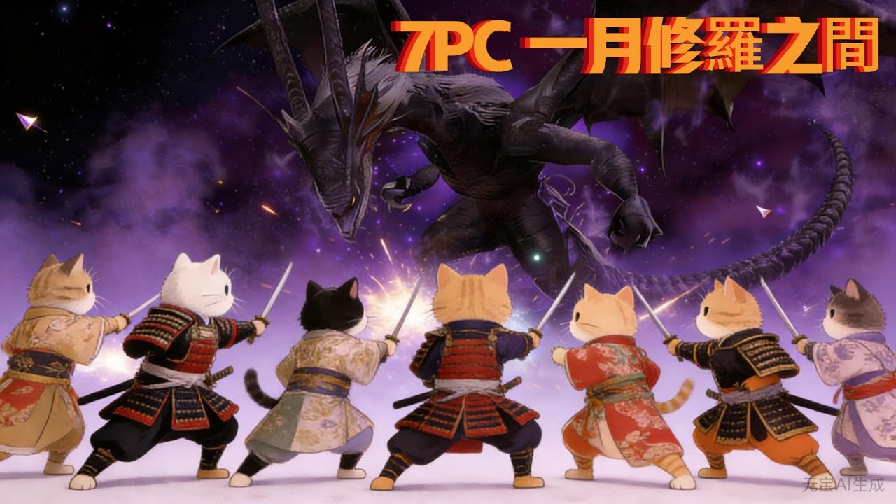 【信長之野望ONLINE】7PC 一月修羅之間 共鬥：三善、御子神、御月、小墨 Cover.“妖艶なる舞” 台服 間桐櫻 新人開荒紀錄260111 信ON 信長の野望ONLINE