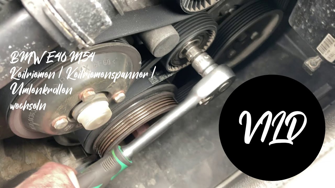 BMW E46 M54 Keilriemen / Keilriemenspanner / Umlenkrolle tauschen