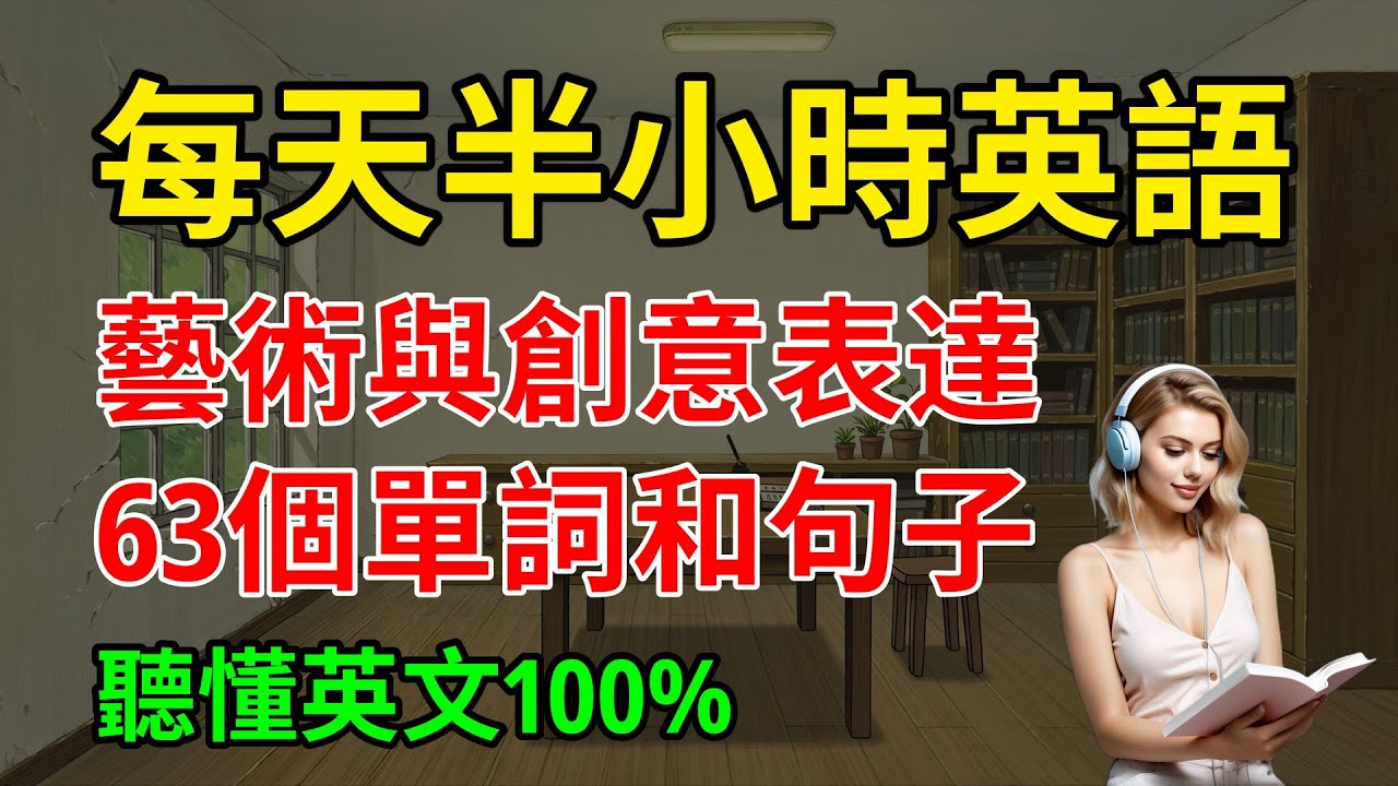 最常見的，藝術與創意表達，63個單詞和句子，聽懂英文100%｜零基礎英語｜從零開始學英語｜【嗨學英語】