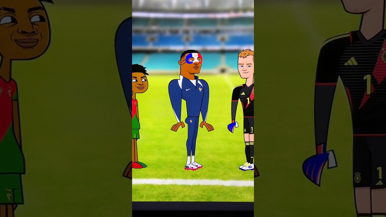 Kylian Mbapp&eacute; 🇫🇷 Total Drama Island 🌴 Transformation #drawing #digitalart #art