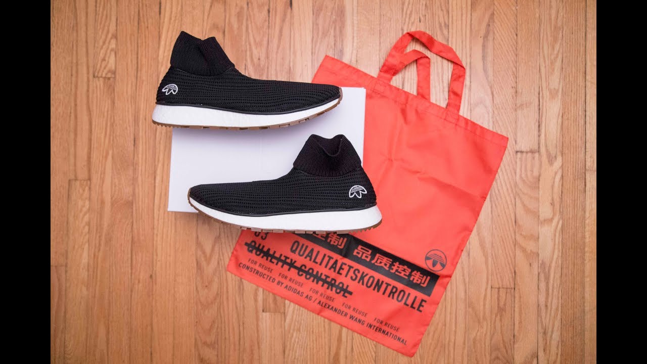 Iniki (I-5923) + NMD City Sock = Adidas AW Run Clean by Alexander Wang 'Black' Review and On Feet