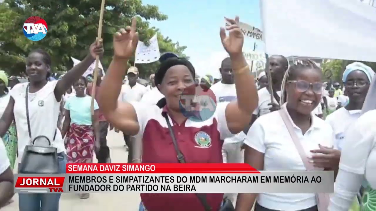 MEMBROS E SIMPATIZANTES DO MDM MARCHARAM EM MEMÓRIA AO FUNDADOR DO PARTIDO NA BEIRA