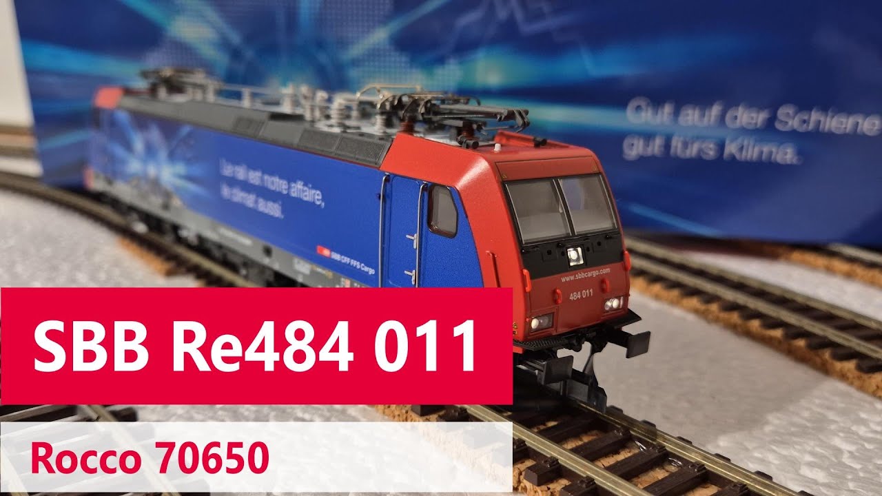 Unboxing und Funktionsprüfung Roco 70650 - SBB Re484 011