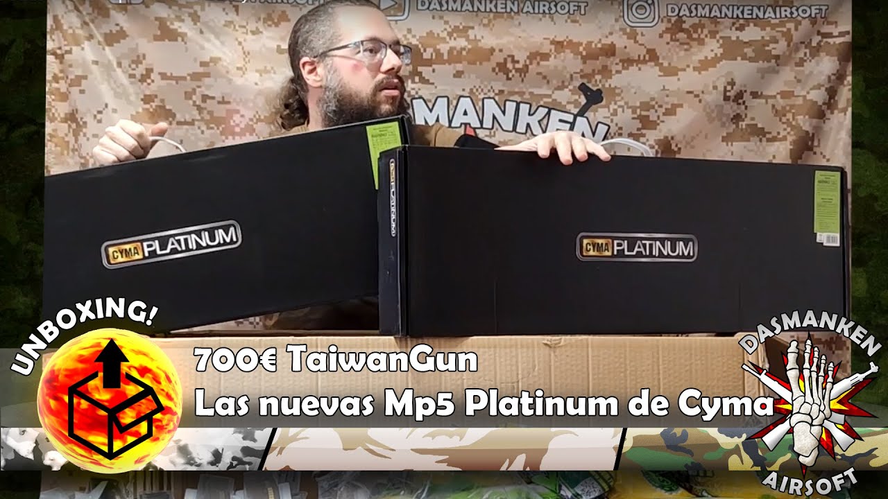Unboxing: 700&euro; Las nuevas Mp5 Platinum de Cyma