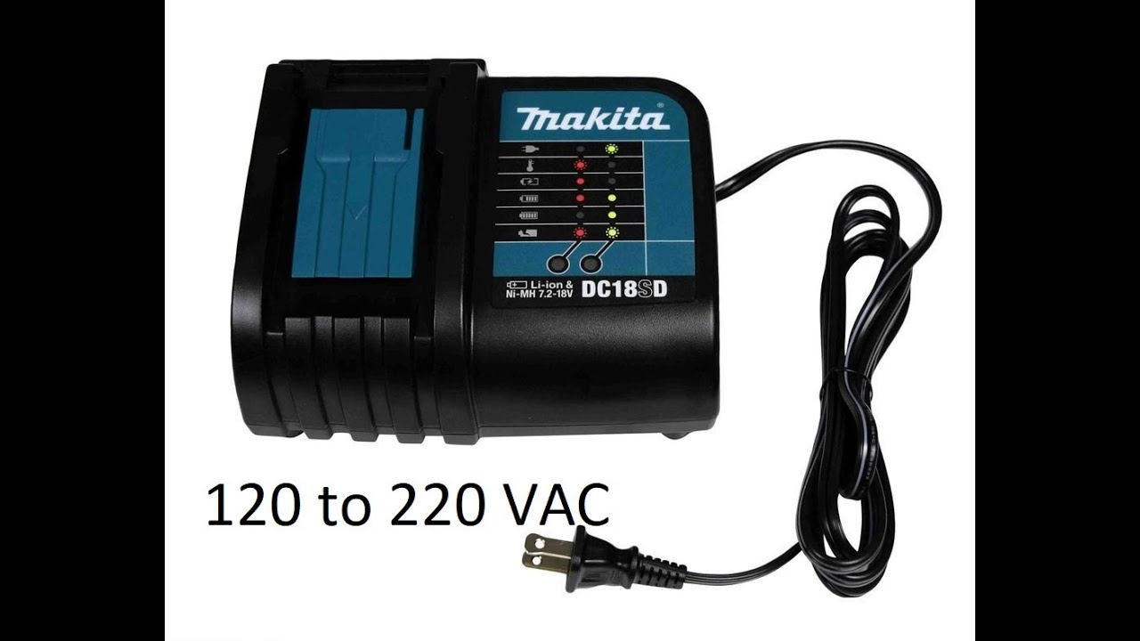 Makita Charger DC18SD conversion from 120 to 220 VAC.  ( تحويل شاحن ماكيتا من 120 الى 220 فولت )