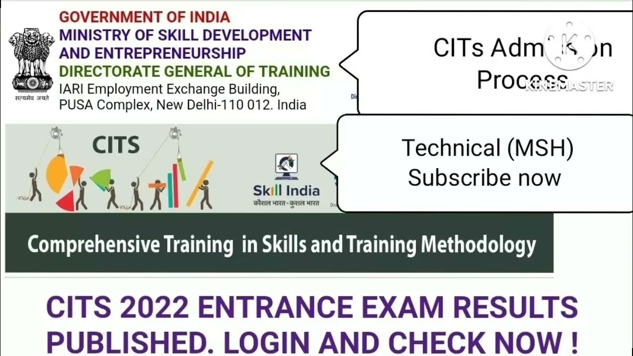 CITS ITI Instructor Course'2022(Instructor  Training course)Admission Process in NSTI/ITOT institute