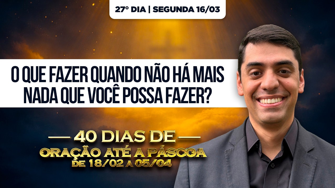 DEVOCIONAL DE HOJE - 16/03 ☀️ (SEGUNDA) | Pr. Guilherme Grando