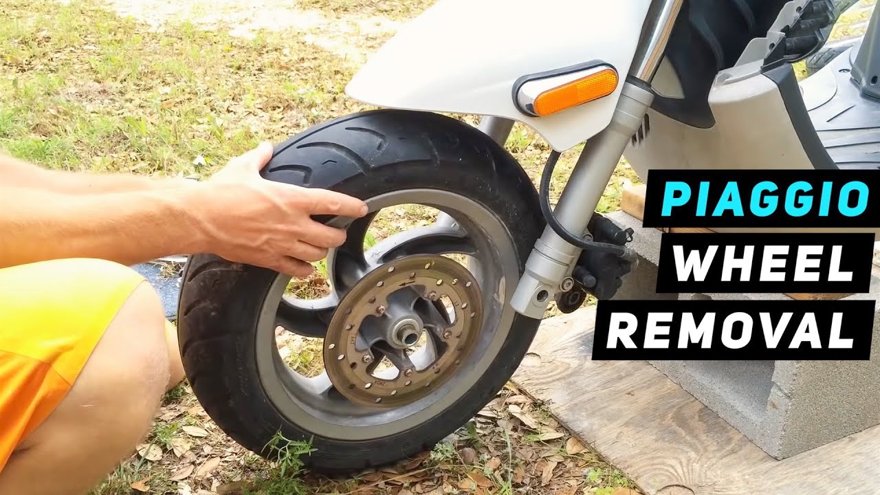 Piaggio Fly - Front Wheel Removal | Mitch's Scooter Stuff