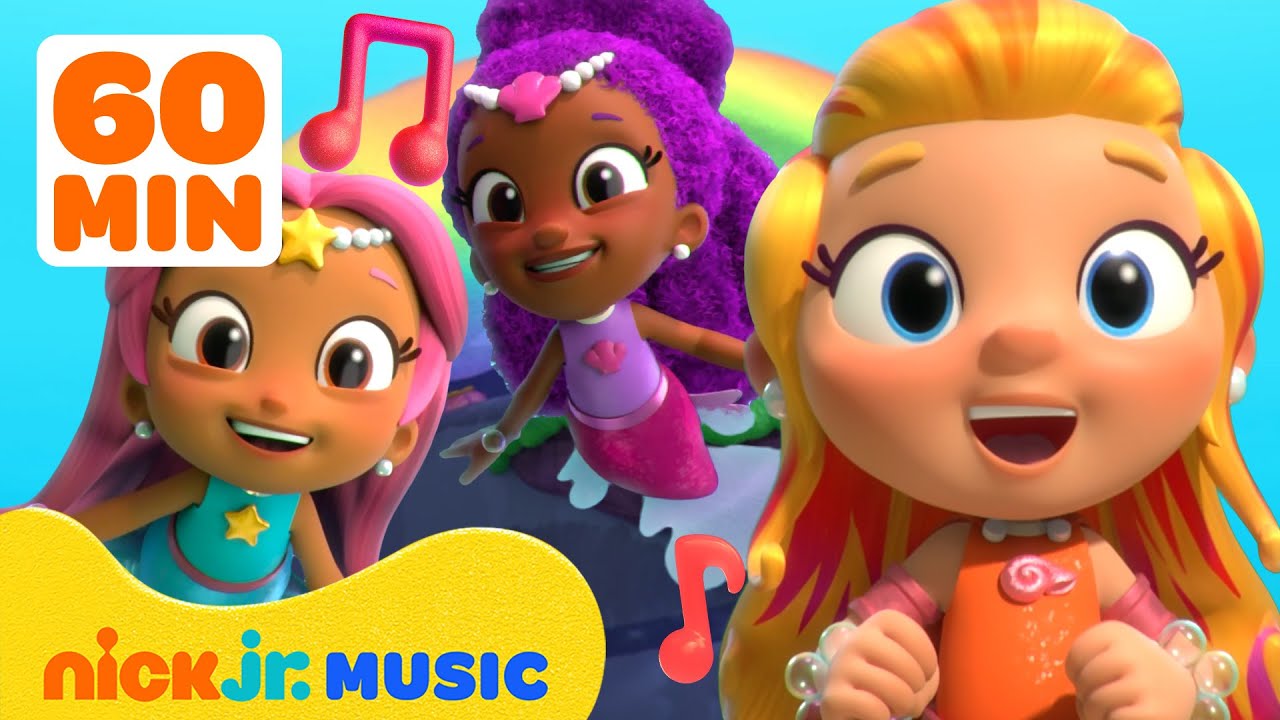 Sing with Bubble Guppies Mermaids for 60 Minutes!  🧜‍♀️  | Nick Jr. Music