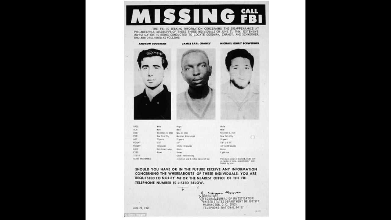 FBI Archives: Mississippi Burning & The Search for Schwerner, Chaney, and Goodman