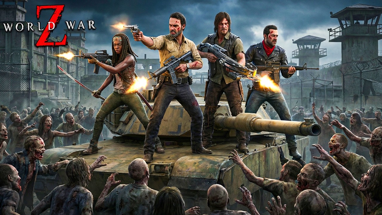 ХОДЯЧИЕ МЕРТВЕЦЫ В WORLD WAR Z! ТАНК vs 1.000.000 ЗОМБИ! ВЫЖИТЬ 24 ЧАСА В ТЮРЬМЕ С ЗОМБИ