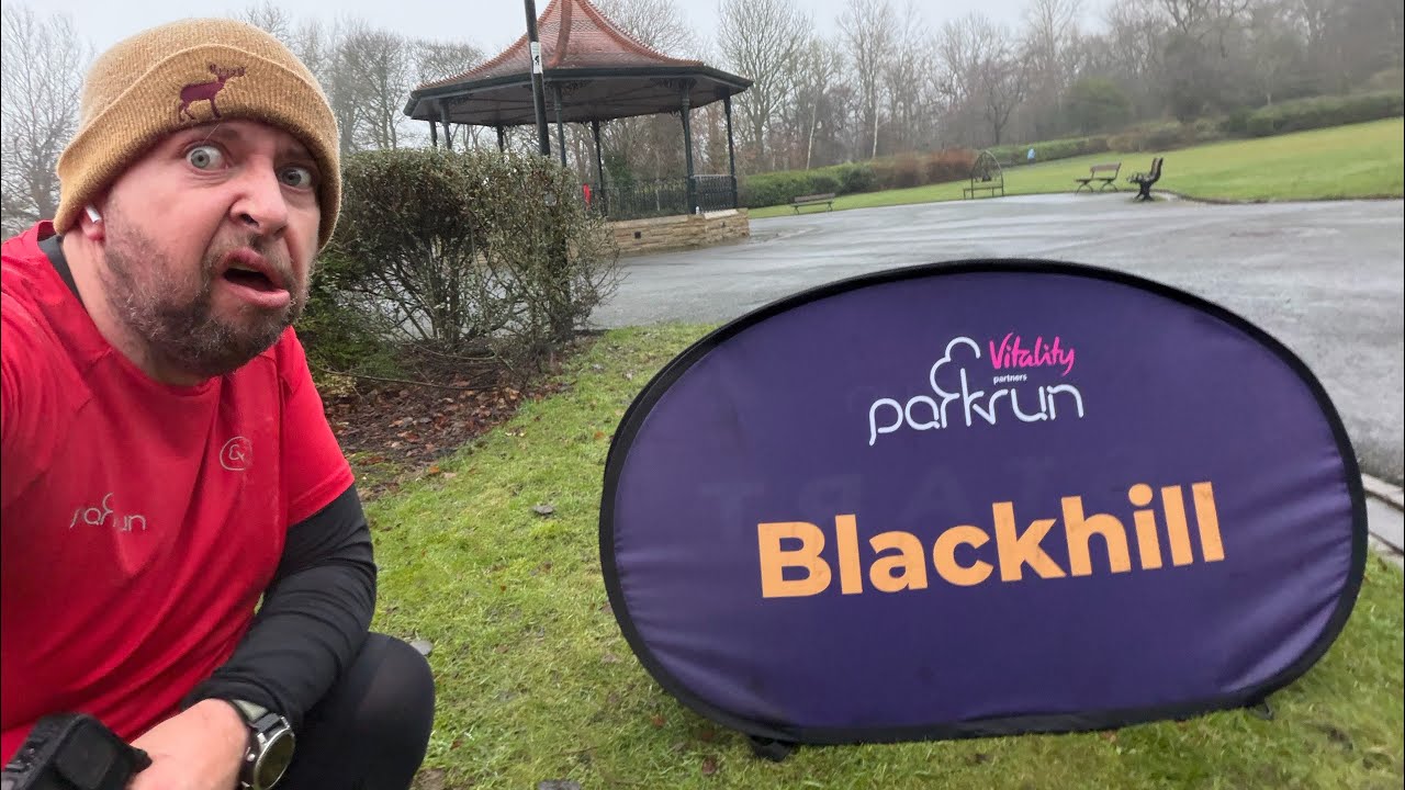 Blackhill parkrun. Hillier than expected