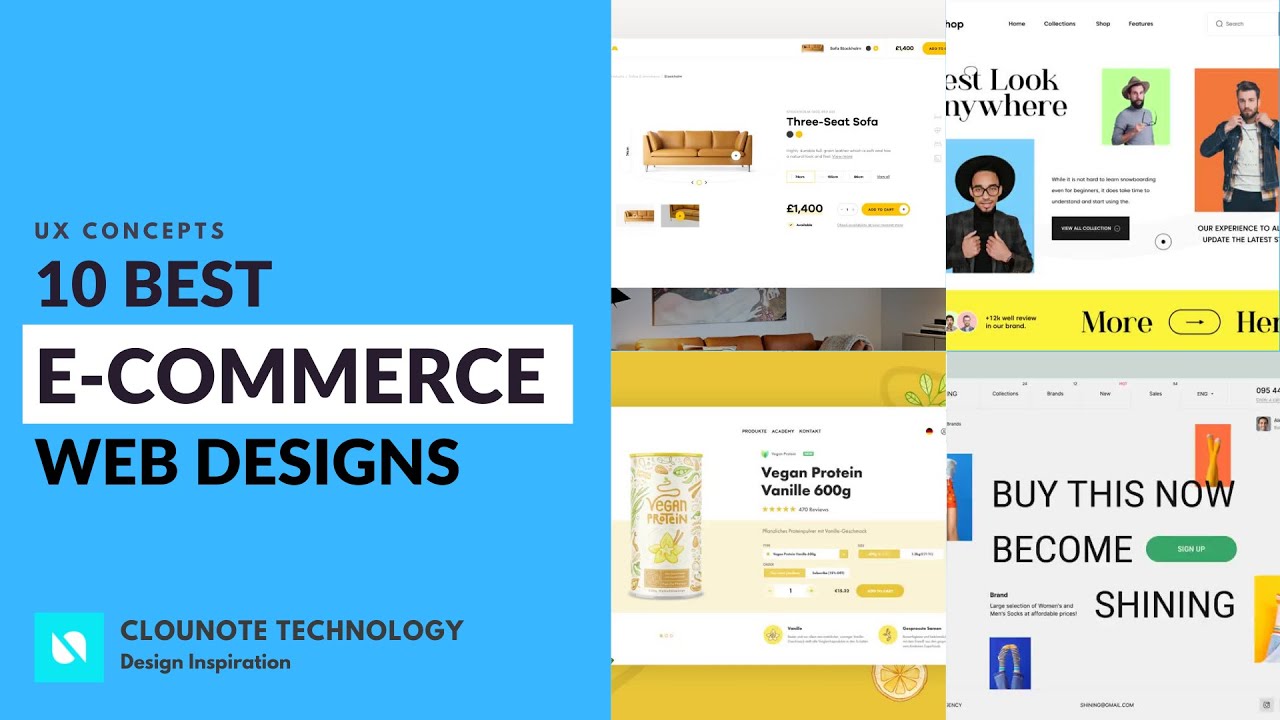 10 Best E-commerce Websites Design | UX Animation Concepts 2022