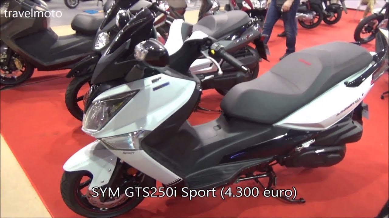 The SYM GTS 250i scooter 2017