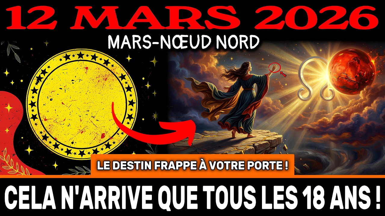 ATTENTION ! ALIGNEMENT MARS-NŒUD NORD IMMINENT ! 12 mars – votre DESTIN sera bientôt révélé !