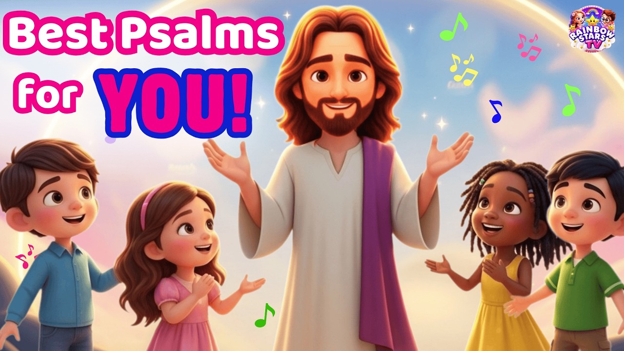 4 Psalms Every Child Should Hear– Peaceful Bible Songs for Kids|Psalm 23, 46, 121, 9|Christian Music