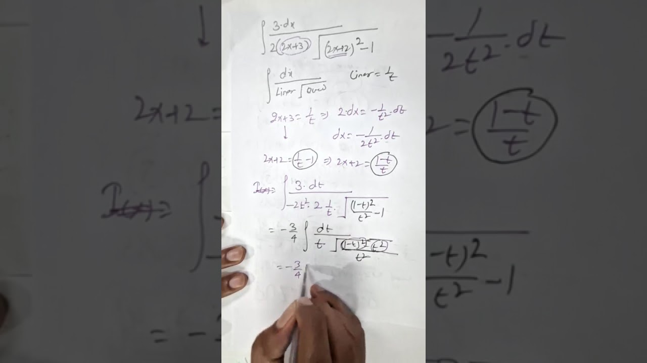 JAN 23 2026 E let l(x)=Integral[(3xdx)/((4x+6)sqrt(4x²+8x+3))] and I(0)=(sqrt(3)/4)+20..