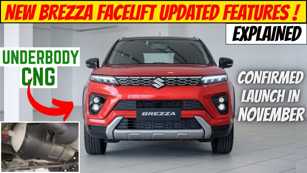 NEW FEATURES🚀 BREZZA Facelift 2025 November launch date | brezza 2025 features | brezza mileage 2025