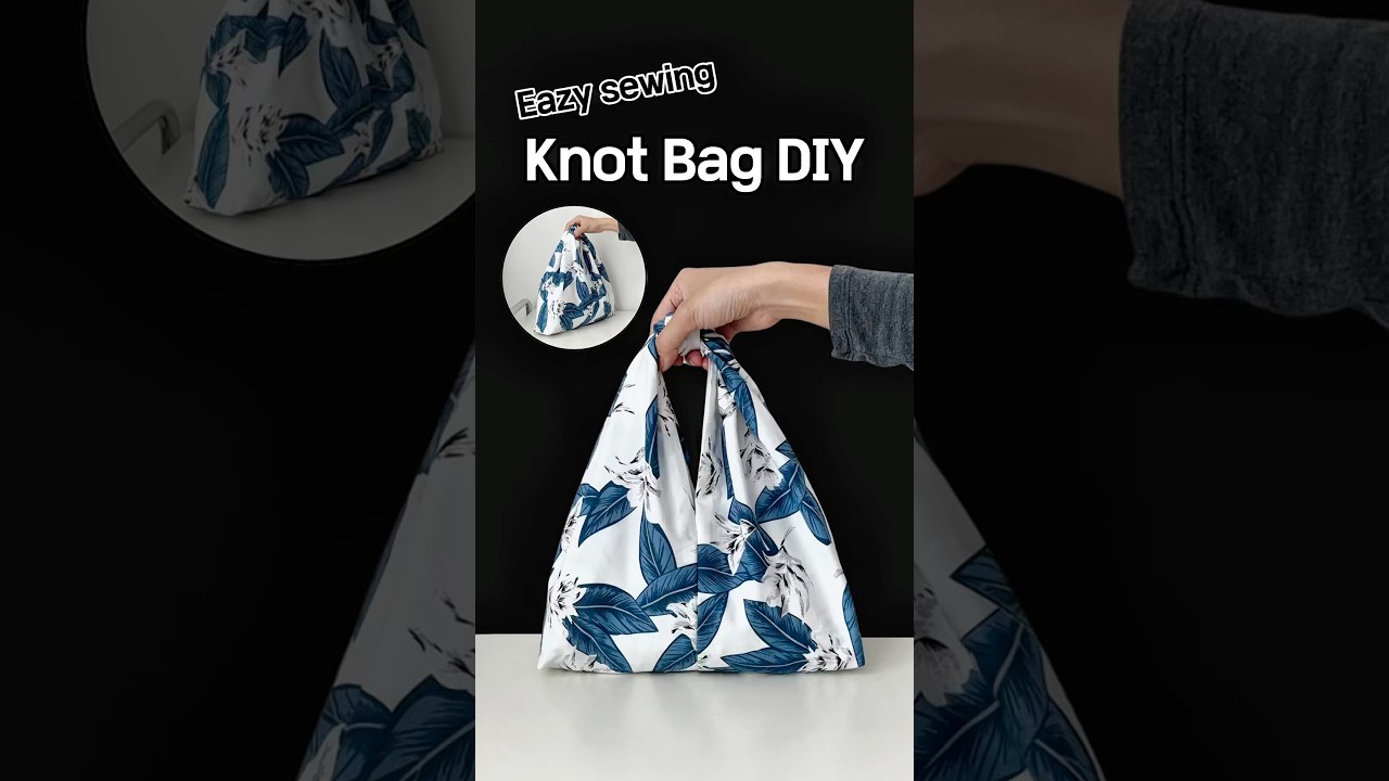 10-Minute Knot Bag DIY 👜🎀  / No Pattern / 매듭 가방 만들기 / Quick & Easy sewing