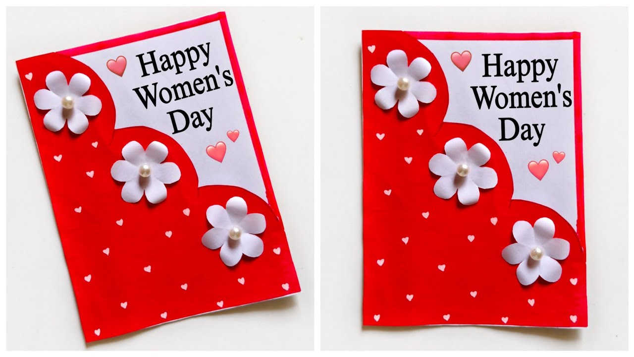 Womens Day Card ideas | Womens Day Greeting Card   Easy | DIY Women's Day Gift Ideas | Paper Craft