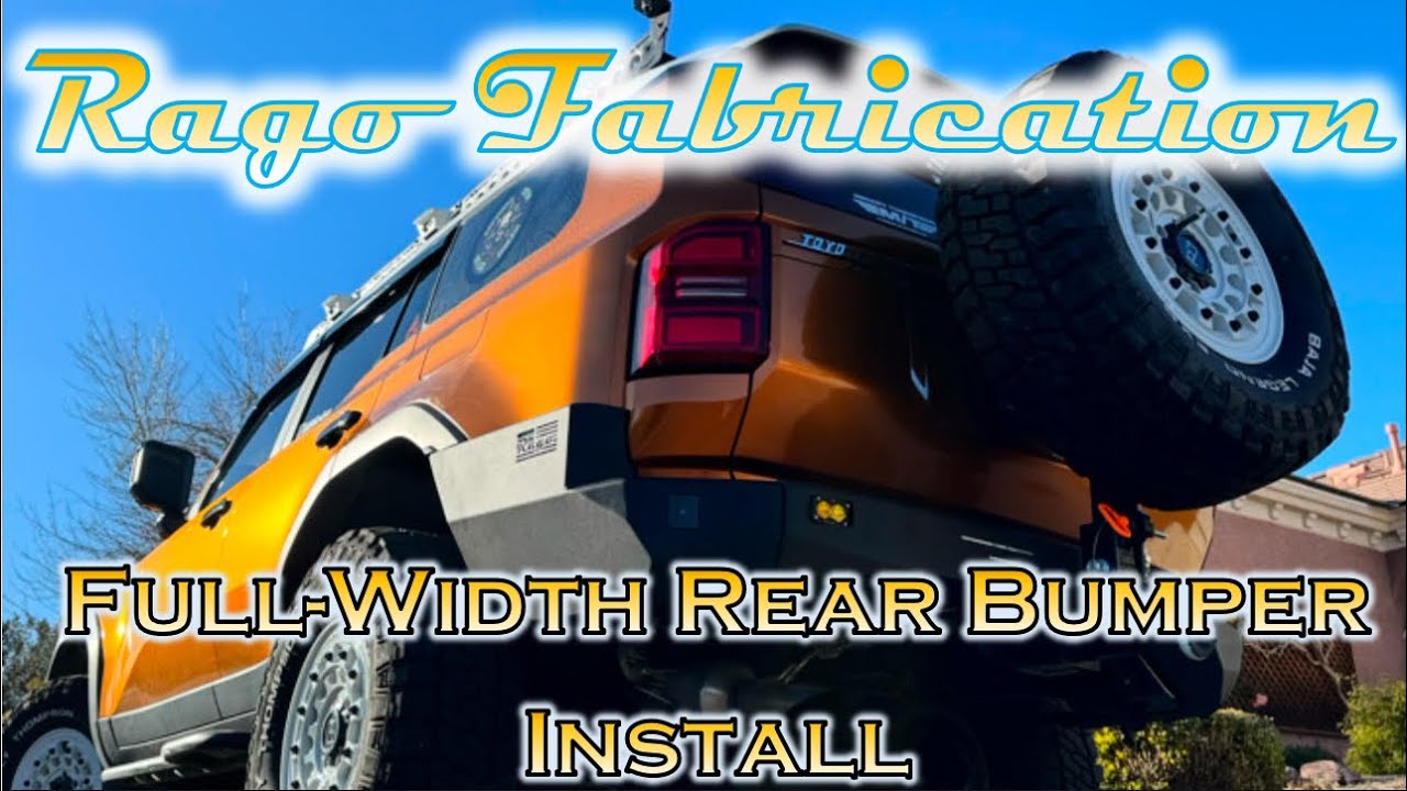 Landcruiser 250 - установка полноразмерного заднего бампера Rago Fabrication!