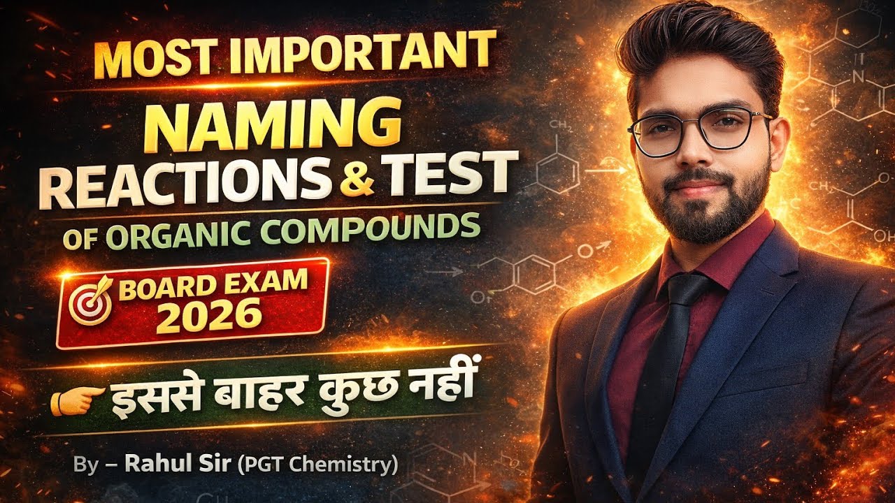🔥 Organic Chemistry🚀Most Important Naming Reactions & Tests for CBSE Class 12 Chemistry Board Exam 📚