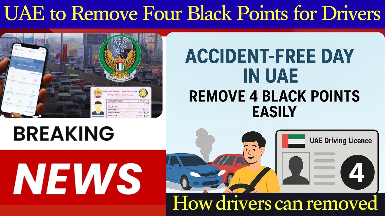 UAE Announces Accident-Free Day–Remove Black Points Instantly! | How drivers can  removed