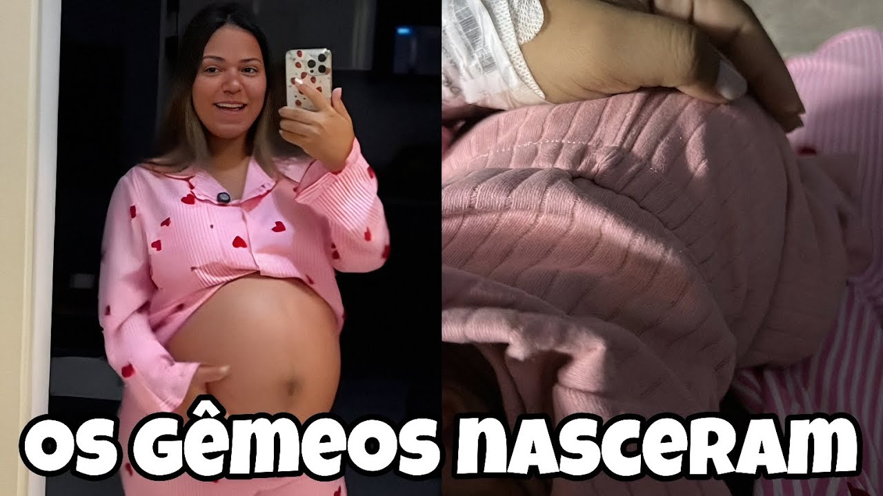 NASCERAM! BRUNA LOHAINE MOSTRA OS GÊMEOS PELA PRIMEIRA VEZ