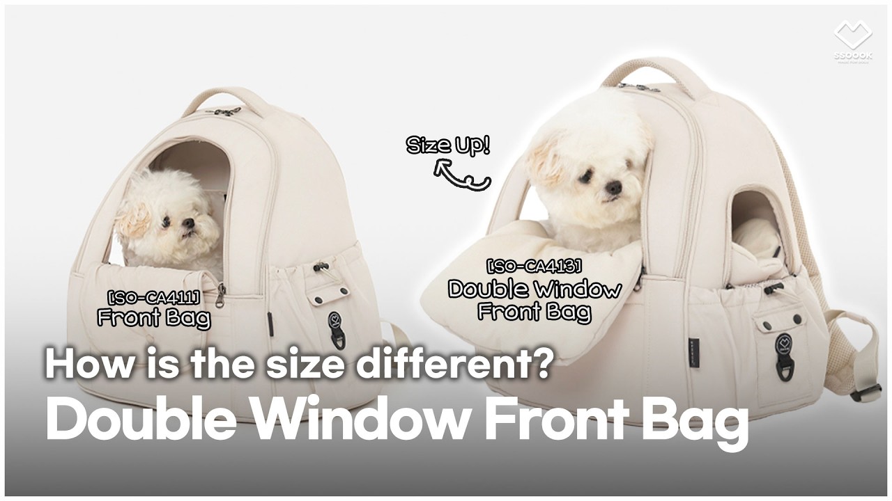 Double Window Front Bag with a size-up!