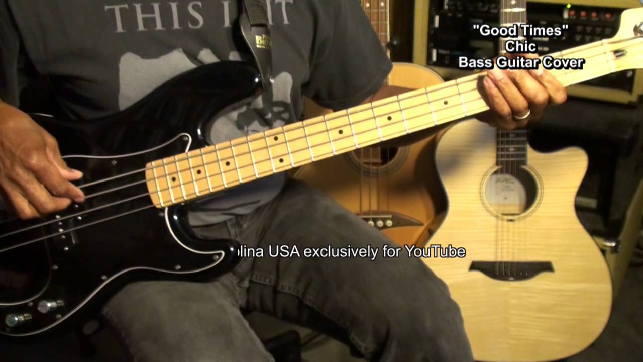 GOOD TIMES Chic Sugarhill Gang Bernard Edwards Bass Guitar Cover @EricBlackmonGuitar