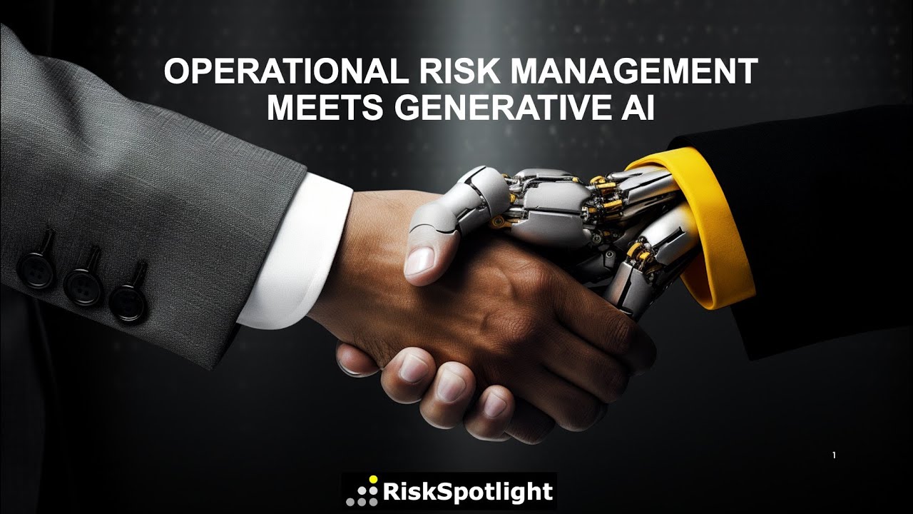 Integrating Generative AI Technologies (e.g. ChatGPT) In Operational Risk Management