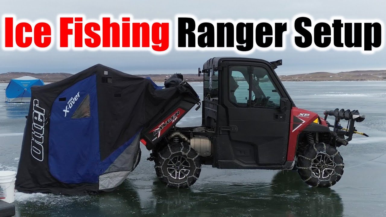 ICE FISHING ULTIMATE RANGER OTTER HUT SETUP