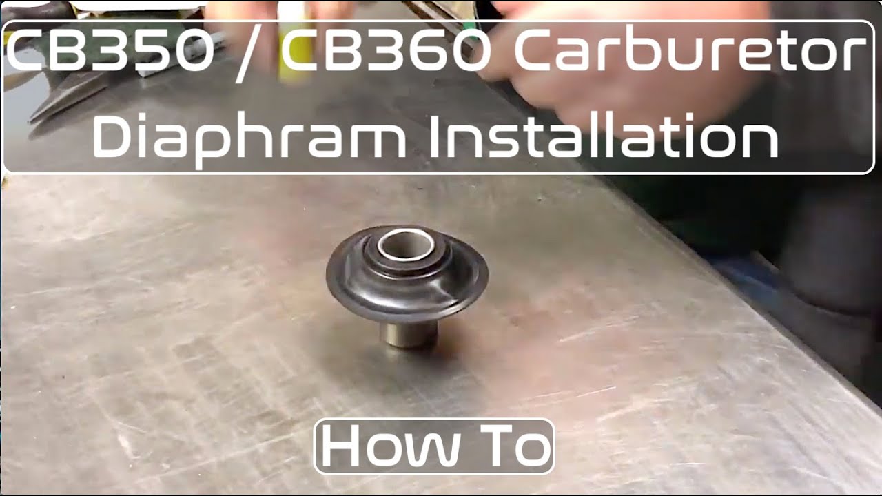 Honda CB350 / CB360 Carburetor Diaphragm Installation