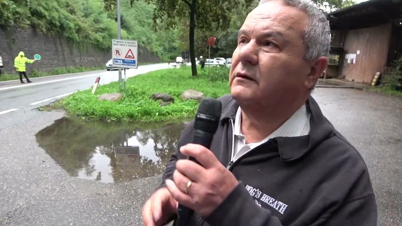 Maltempo, strade trasformate in fiumi a Ornavasso