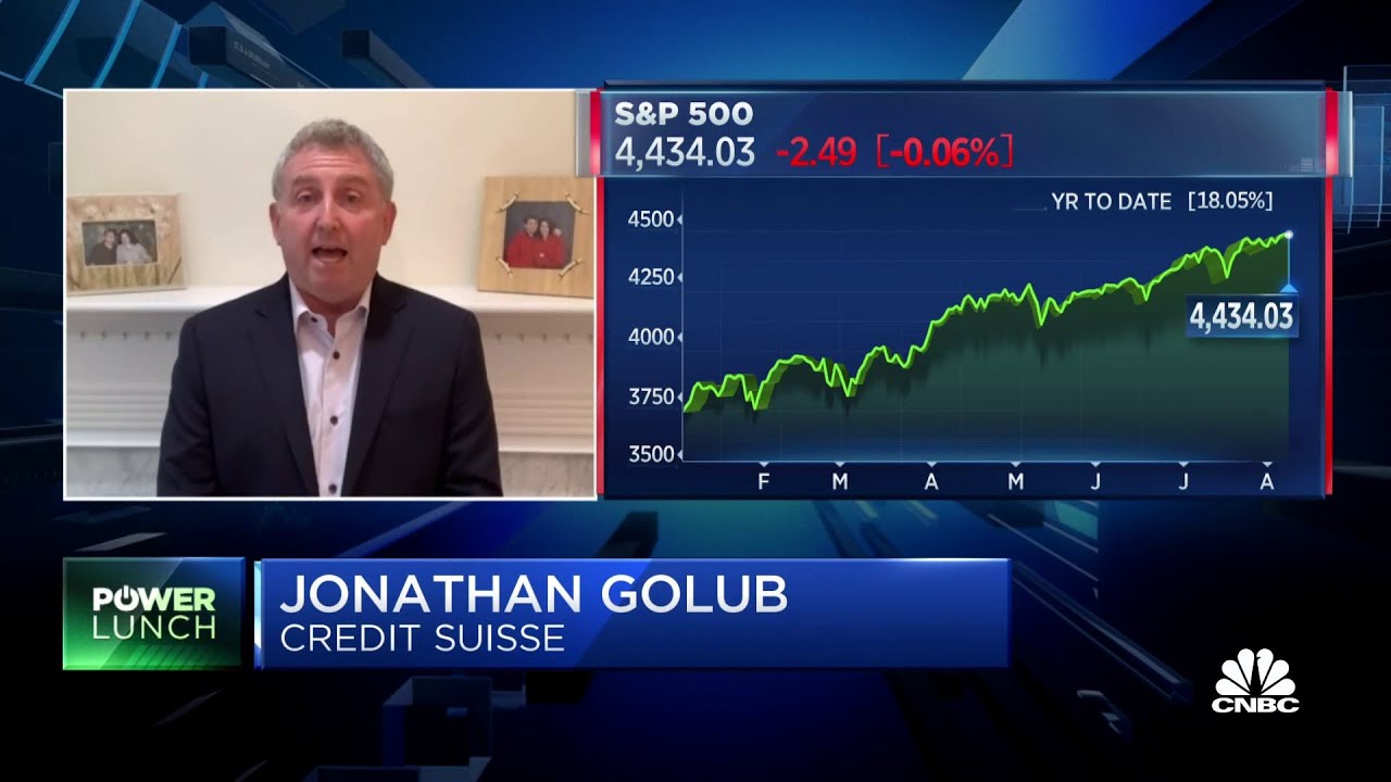 Credit Suisse's Golub on market expectations after July jobs report