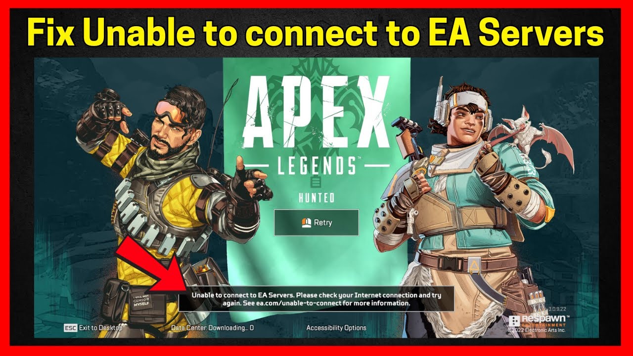 Apex Legends: Unable to connect to EA Servers (Quick fix)