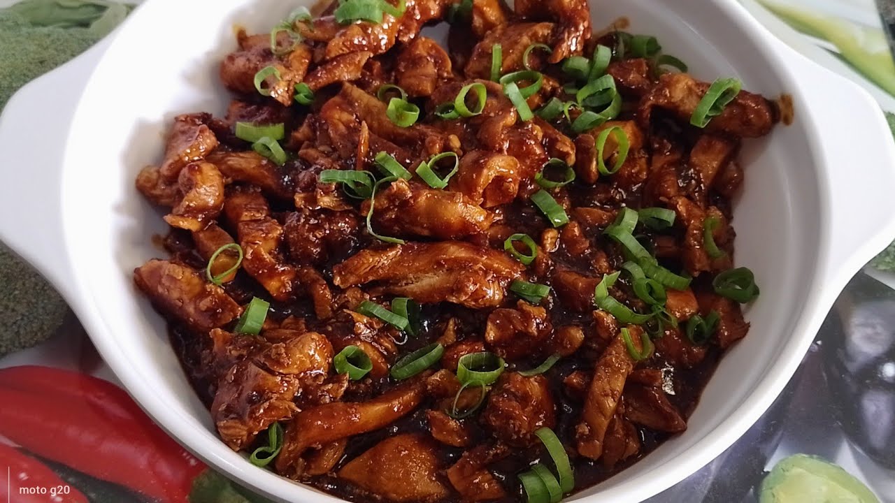 RECEITA DE FILÉZINHO DE FRANGO AO MOLHO SHOYU, MUITO SUCULENTO E DELICIOSO.