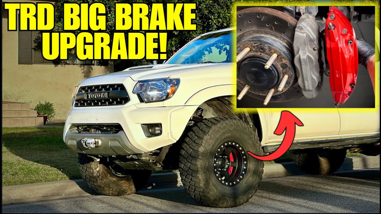 Upgrading The Brakes On My Tacoma With TRD Stoptech ST40 BBK!